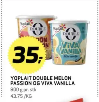Bunnpris Double 00% viva vanilla yoghurt tilbud