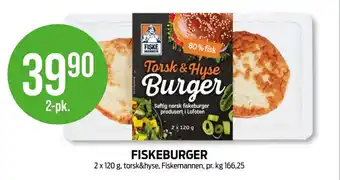 Kiwi Fiskemannen fiskeburger tilbud