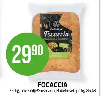 Kiwi Bakehuset focaccia tilbud