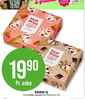 Kiwi First price sjokoladeisvafler tilbud