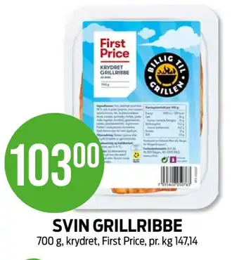 Kiwi First price ribbe tilbud