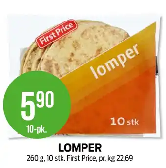 Kiwi First price lomper tilbud