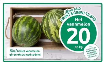Joker Ukjent vannmelon tilbud