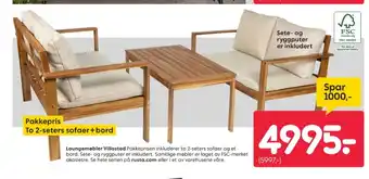 Rusta Ukjent loungesett tilbud