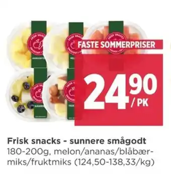 Meny Frisk snacks - sunnere smågodt tilbud