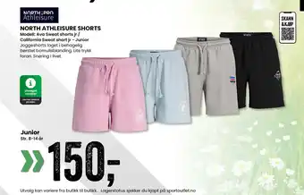 Sport Outlet NORTH ATHLEISURE SHORTS tilbud