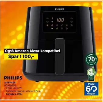 POWER PHILIPS AIRFRYER HD928090 tilbud