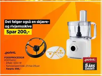 POWER FOODPROCESSOR POFP5000 tilbud