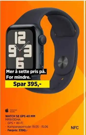 POWER WATCH SE GPS 40 MM MR9X3DHA tilbud