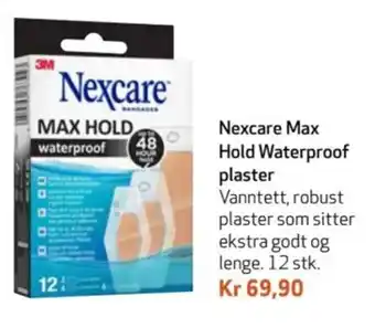 Apotek 1 Nexcare Max Hold Waterproof plaster tilbud