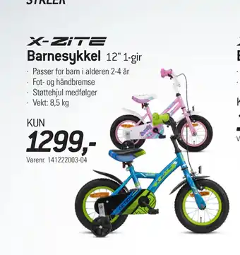 Thansen Barnesykkel tilbud
