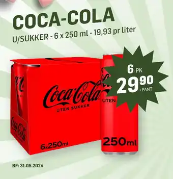 Holdbart COCA-COLA tilbud