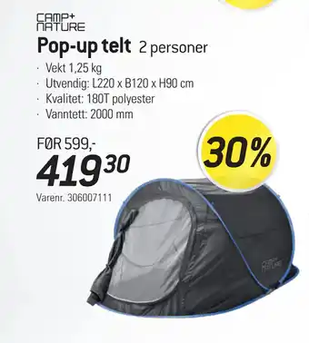 Thansen Pop-up telt tilbud