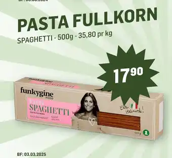 Holdbart PASTA FULLKORN tilbud