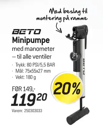 Thansen Minipumpe tilbud