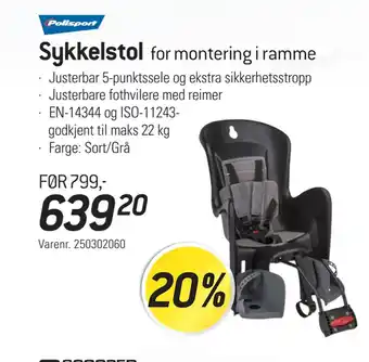 Thansen Sykkelstol tilbud