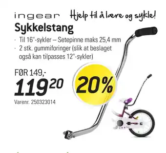 Thansen Sykkelstang tilbud