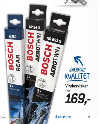 Thansen Vindusvisker tilbud