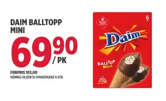 Jacobs DAIM BALLTOPP MINI tilbud