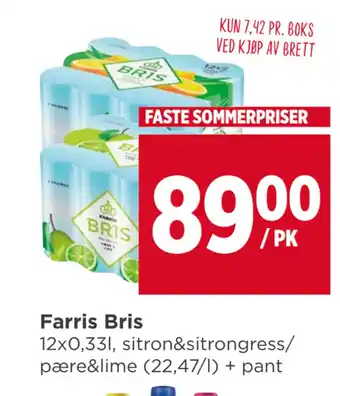 Meny Farris Bris tilbud