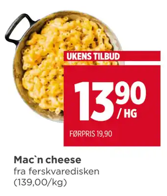 Meny Mac`n cheese tilbud
