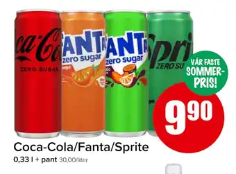 Spar Coca-Cola/Fanta/Sprite tilbud