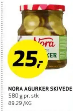 Bunnpris NORA AGURKER SKIVEDE tilbud