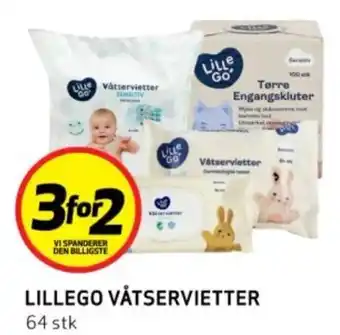 Bunnpris LILLEGO VÅTSERVIETTER tilbud