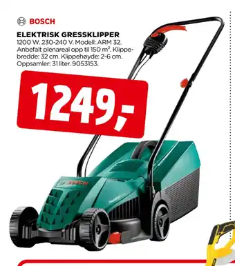 jem & fix ELEKTRISK GRESSKLIPPER tilbud