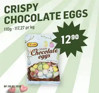 Holdbart CRISPY CHOCOLATE EGGS tilbud