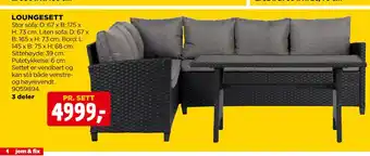 jem & fix LOUNGESETT tilbud
