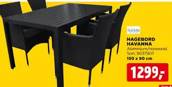 jem & fix HAGEBORD HAVANNA tilbud