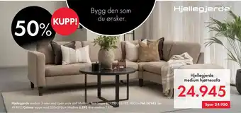 Fagmøbler Hjellegjerde medium hjørnesofa tilbud