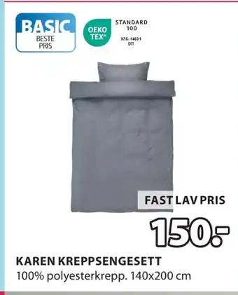 JYSK KAREN KREPPSENGESETT tilbud