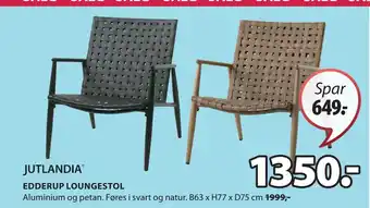 JYSK EDDERUP LOUNGESTOL tilbud