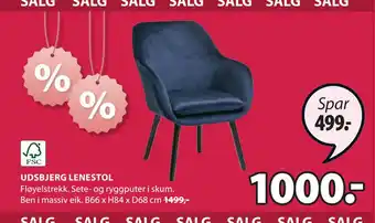 JYSK UDSBJERG LENESTOL tilbud