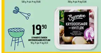 Coop Prix SYNNØVE FINDEN KRYDDERSMØR HVITLØK tilbud