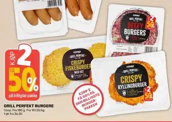 Coop Marked GRILL PERFEKT BURGERE tilbud