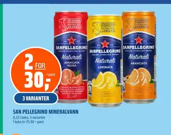 Coop Obs SAN PELLEGRINO MINERALVANN tilbud
