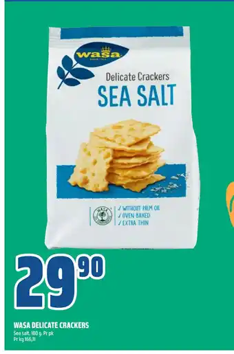 Coop Obs WASA DELICATE CRACKERS tilbud