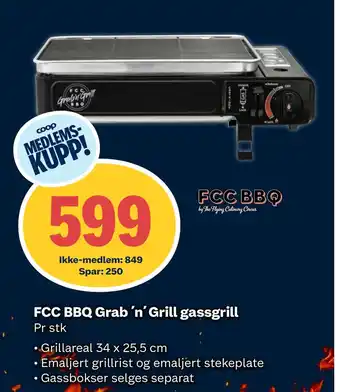Coop Obs FCC BBQ Grab´n ´Grill gassgrill tilbud