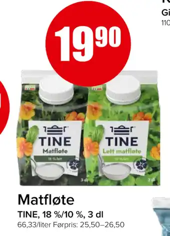 Spar Matfløte tilbud
