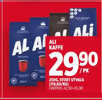 Meny ALI KAFFE tilbud