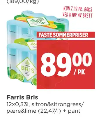 Meny Farris Bris tilbud