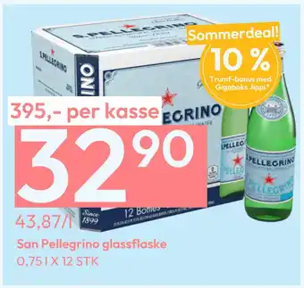 Gigaboks San Pellegrino glassflaske tilbud