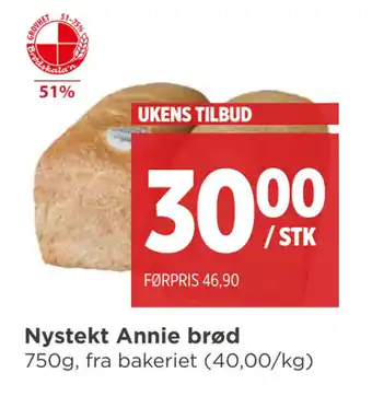 Meny Nystekt Annie brød tilbud