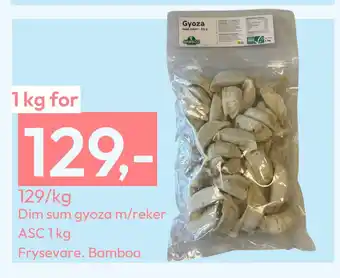 Gigaboks Dim sum gyoza m/reker ASC 1 kg tilbud