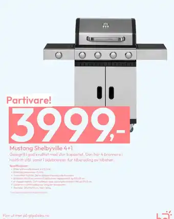 Gigaboks Mustang Shelbyville 4+1 tilbud