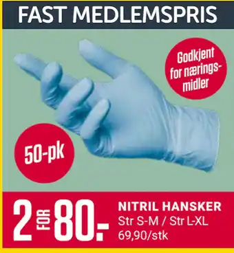 Europris NITRIL HANSKER tilbud