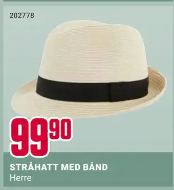 Europris STRÅHATT MED BÅND tilbud